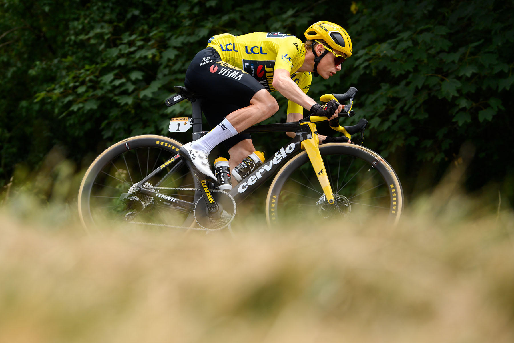 Tour de France 2023 - Stage Nineteen - Jonas Vingegaard rides during the stage