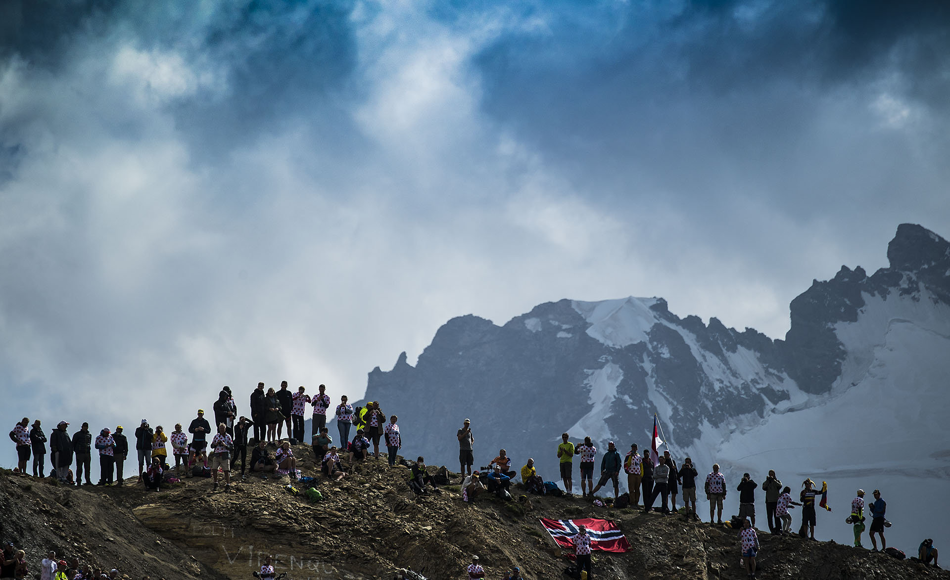 Tour de France 2017 - Stage Seventeen - Fans on the Col de Galibier