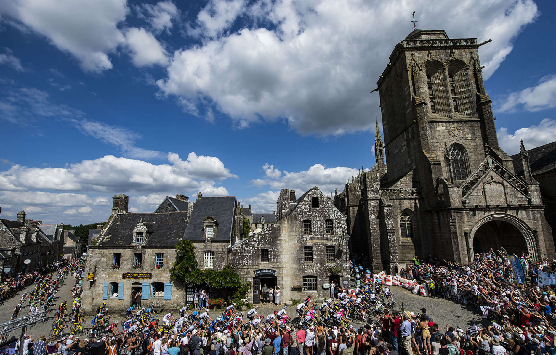 Tour de France 2018 - Stage Five - The peloton rides through Locronan