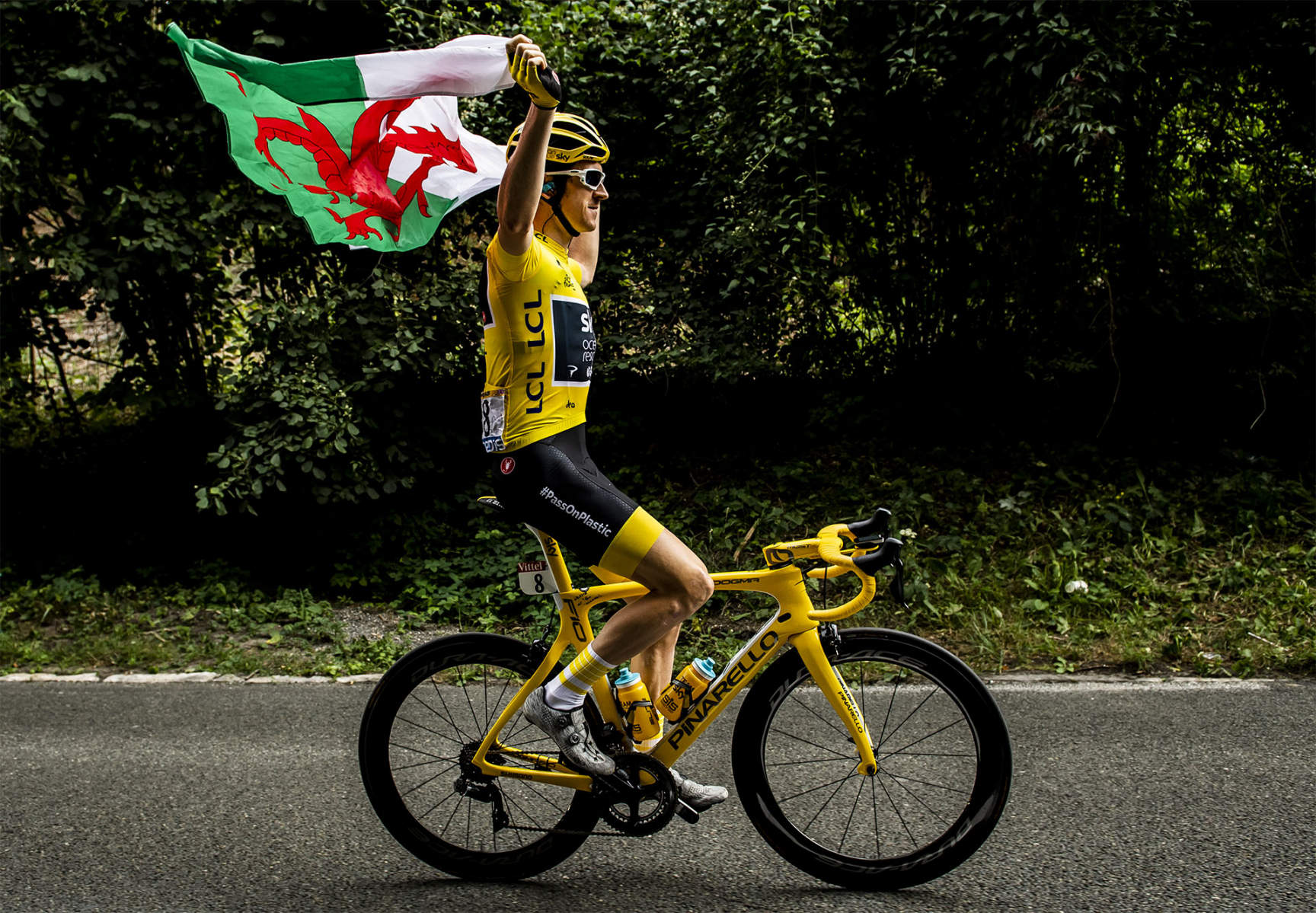 Tour de France 2018 - Stage Twenty One - Geraint Thomas celebrates