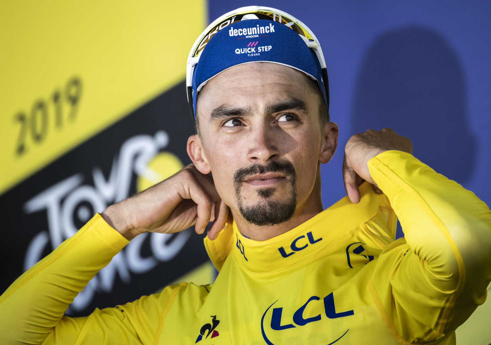 Tour de France 2019 - Stage Four - Julian Alaphilippe in the maillot jaune