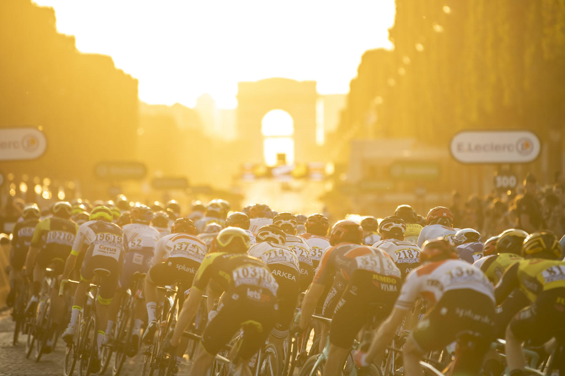 Tour de France 2019 - Stage Twenty One - The peloton rides towards the Arc de Triomphe